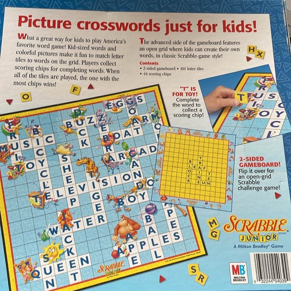 Scrabble Junior Crossword Game - Picture 2 of 2